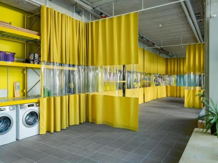 Foto uit "Architectuur van Wooncoöperaties": Gemeenschappelijke ruimte in San Riemo, Duitsland (Foto: Florian Summa)